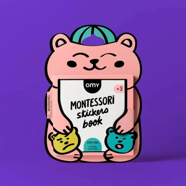 MONTESSORI - KSIĄŻECZKA Z NAKLEJKAMI O EMOCJACH