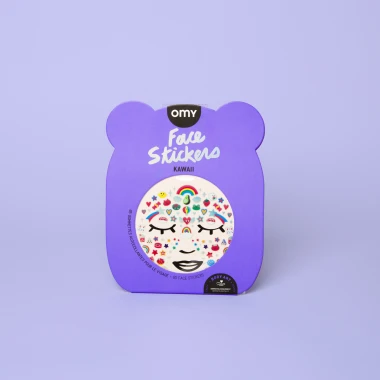 NAKLEJKI DO TWARZY DLA DZIECI KAWAII - 85 SZTUK