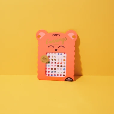 KOLCZYKI DLA DZIECI 104 SZTUKI - KAWAII