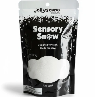 Jellystone, Sensory Snow, Sensoryczny śnieg, miękka masa sensoryczna dla dzieci, 3+