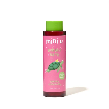 MINI U NATURALNY BĄBELKOWY PŁYN DO KĄPIELI TRUSKAWKA 0+ (1)