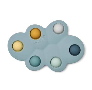Liewood Zabawka sensoryczna Pop Toy Anne – Cloud/Whale blue mix 