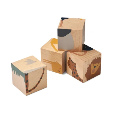 Liewood drewniane puzzle Aage All Together