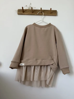 Bluza latte z tiulem