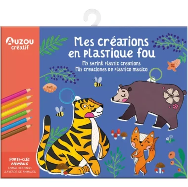 Auzou Zestaw DIY Zwierzątka breloczki termokurczliwe