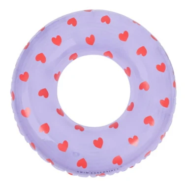The Swim Essentials Koło do pływania 90 cm Lila Hearts