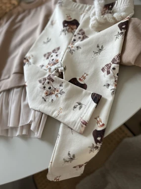 Legginsy Retro Pieski