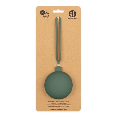 PETITE&MARS Silikonowe etui na smoczek 0m+ - Take&Match: Misty Green