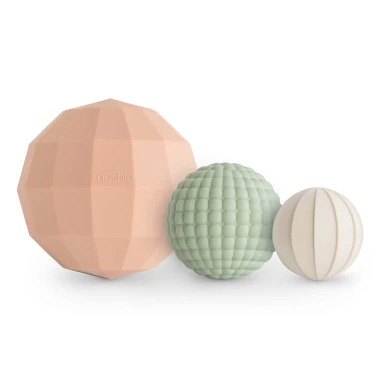 Mushie Kule Sensoryczne (Nesting Spheres) - Blush