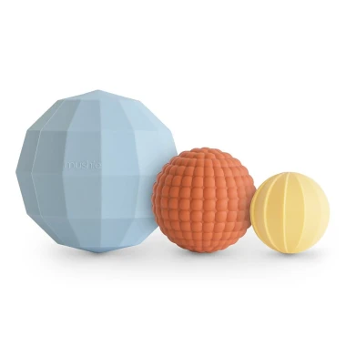 Mushie Kule Sensoryczne (Nesting Spheres) - Powder Blue