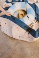 PlayandGo_outdoor_beachbag_magical_days_P&G_logo_flippers_and_swimming_band_in_the_bag_in_the_sand.jpg