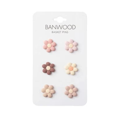 Banwood Piny do koszyka Flowers