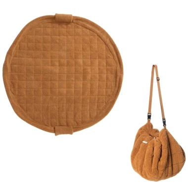 PLAY&GO NOOMAD SOFT MATA I WOREK NA ZABAWKI 3W1 TEDDY BROWN