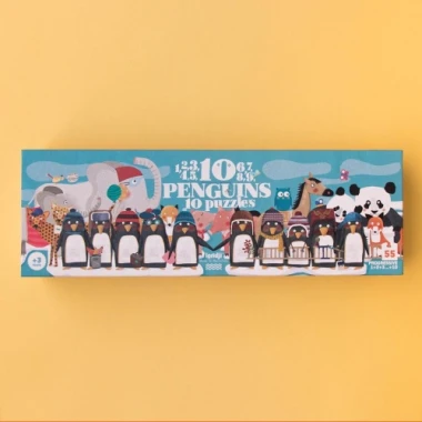 Londji - Puzzle dla dzieci, nauka liczenia, Pingwinki