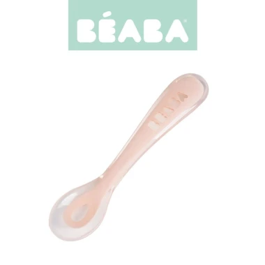 Beaba Łyżeczka silikonowa 4m+ pink